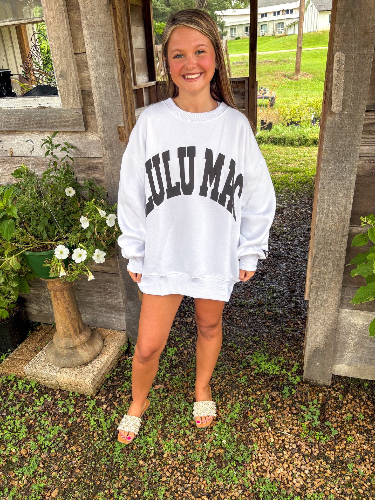 LULU MAC Sweatshirt (White/Black)