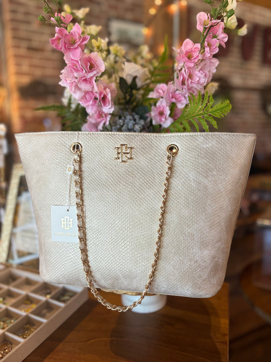 Quentin Tote Shimmer Champagne: Default