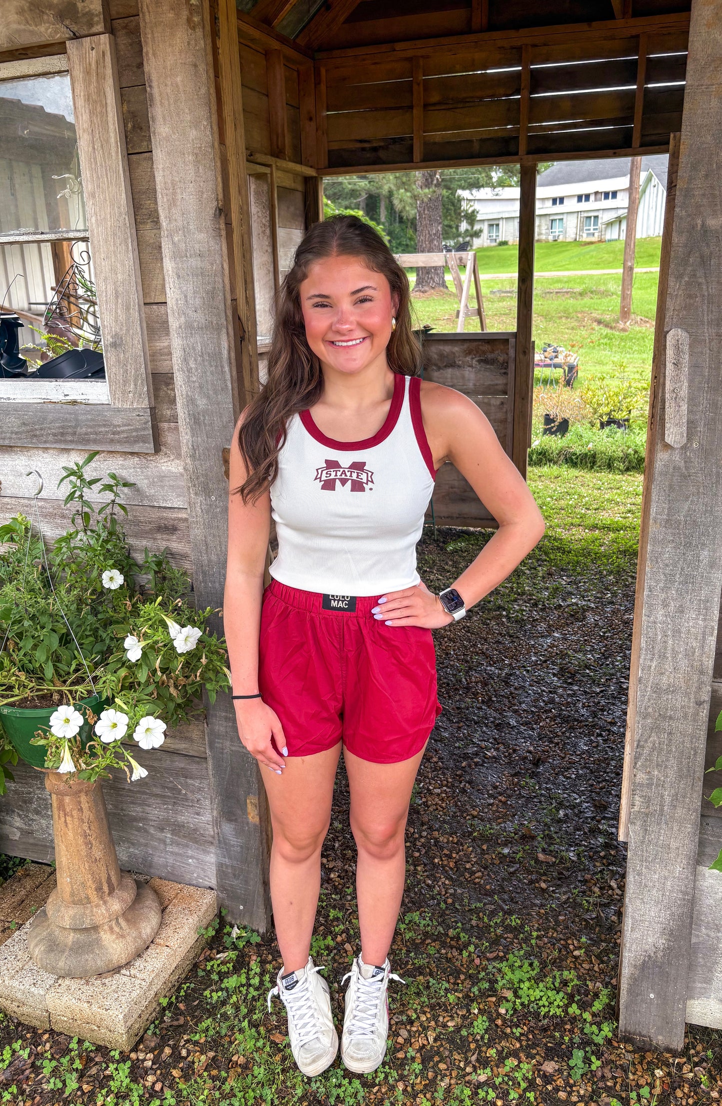 LULU MAC Maroon Shorts