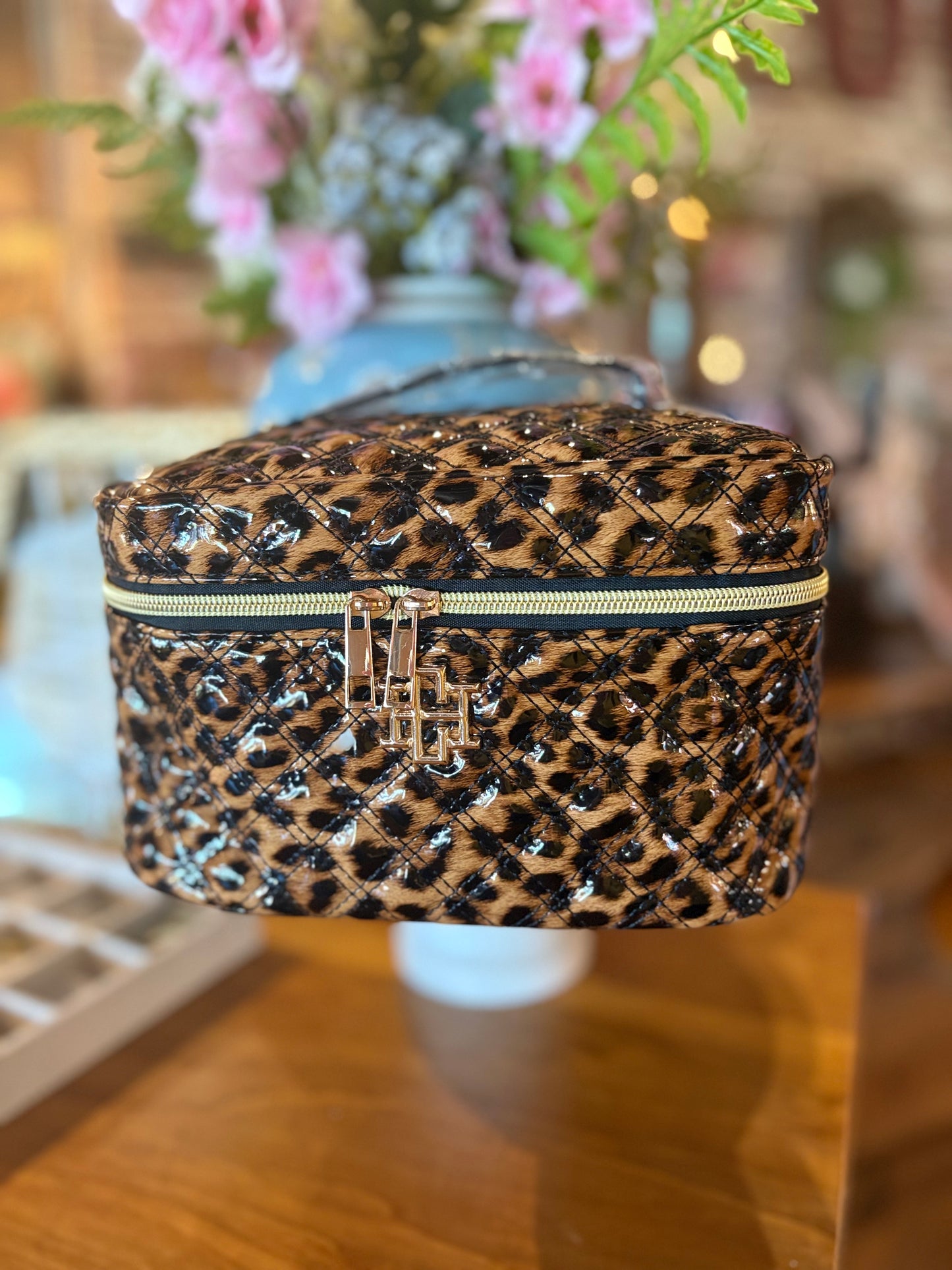 Hampton Train Case (Leopard)