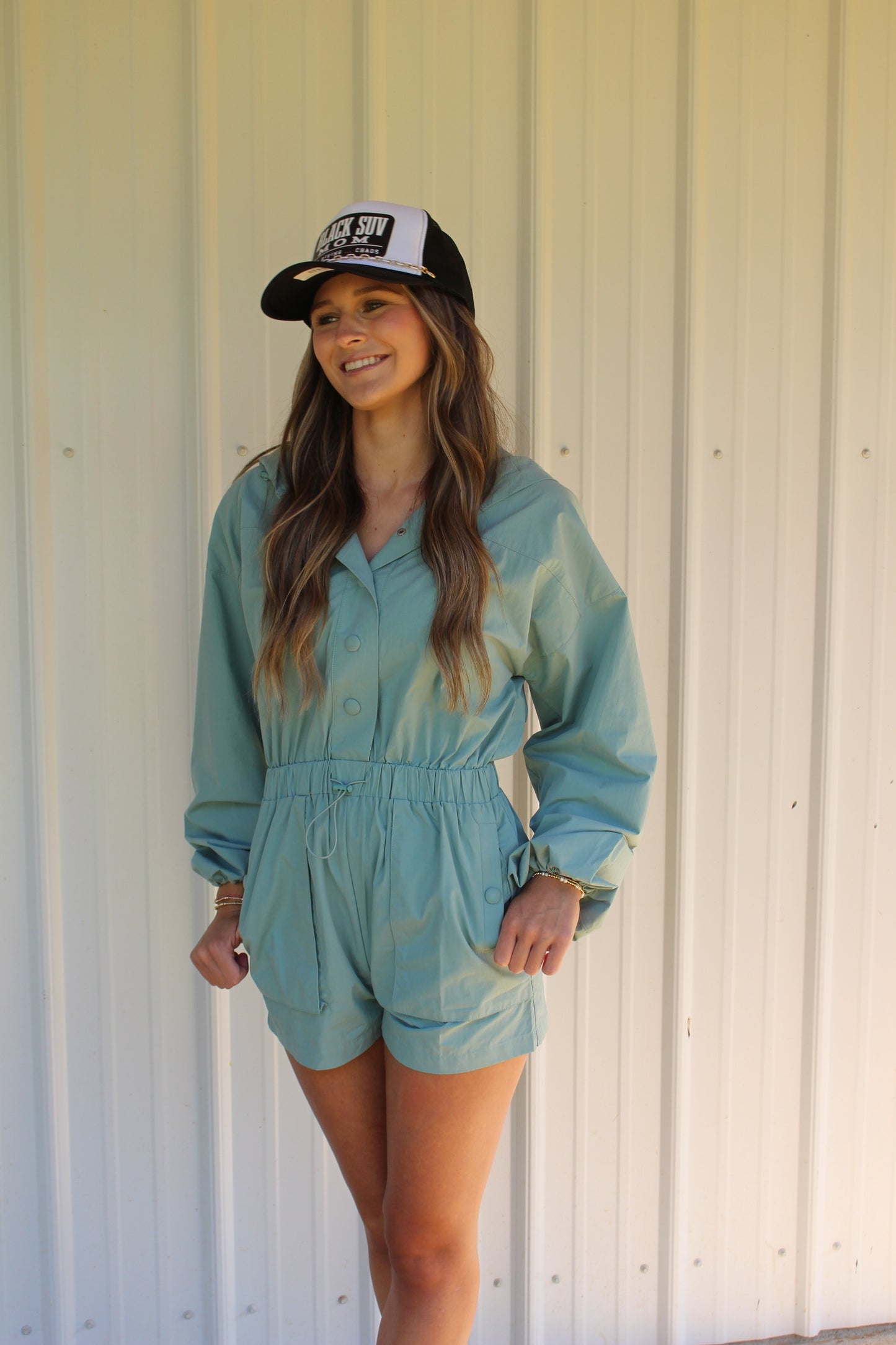 Addyson Romper (Sea Green)