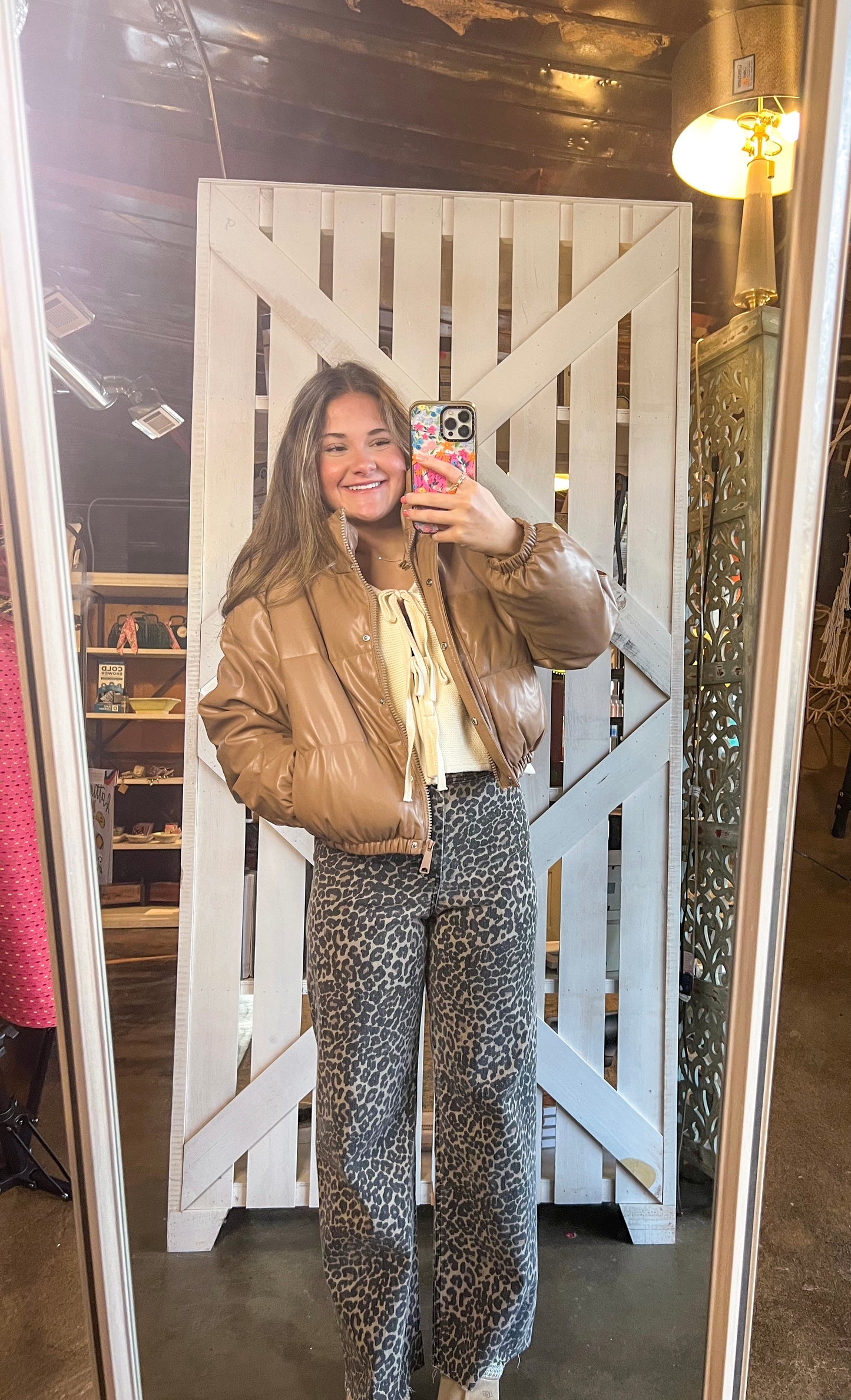 Bella Cropped Waist Puffer Jacket