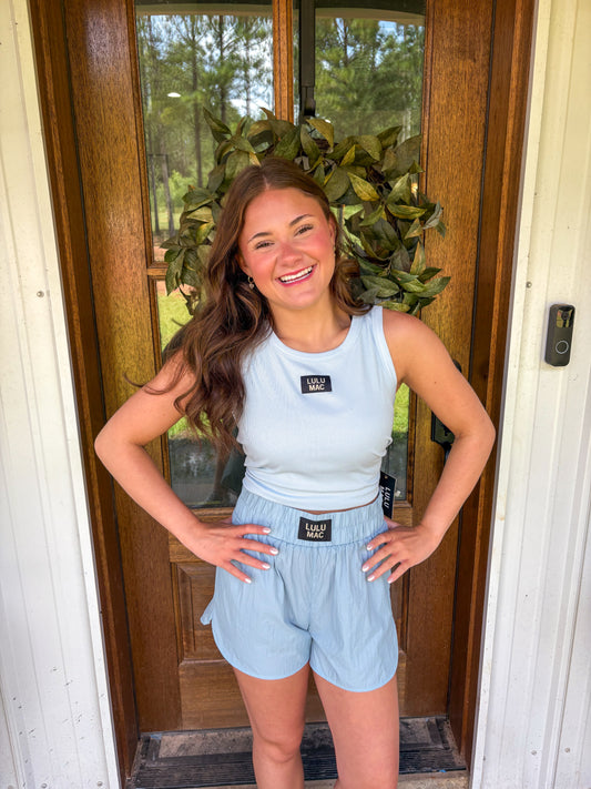LULU MAC Shorts (Light Blue)