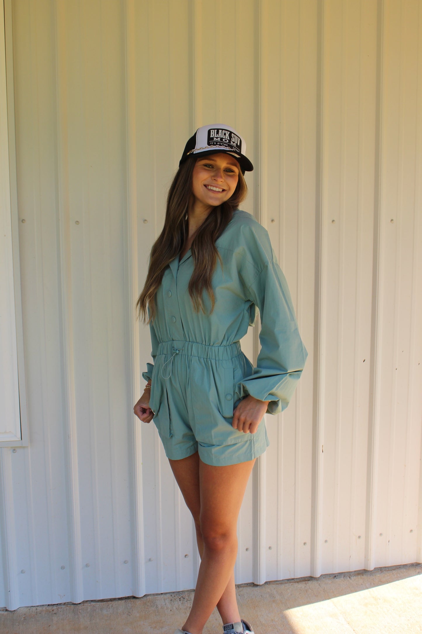 Addyson Romper (Sea Green)