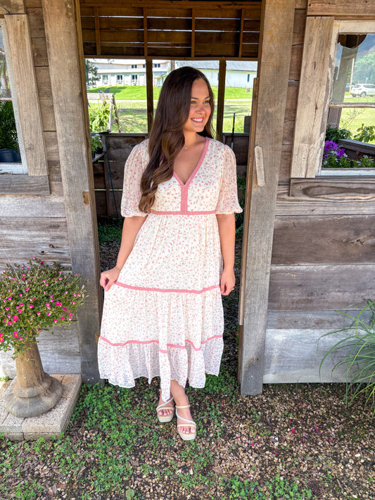 Mally Tiered Floral Maxi Dress