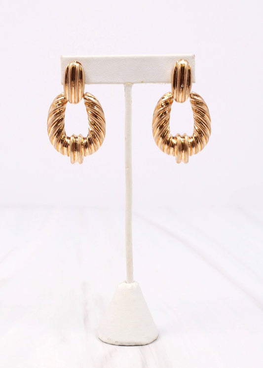 Vale Metal Drop Earring GOLD