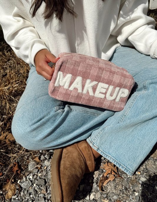 Makeup Large - Mauve Corduroy