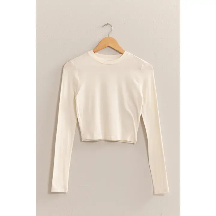 Grace Long Sleeve Cropped Tee
