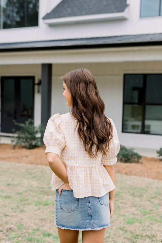 Babydoll Puff Sleeved Top
