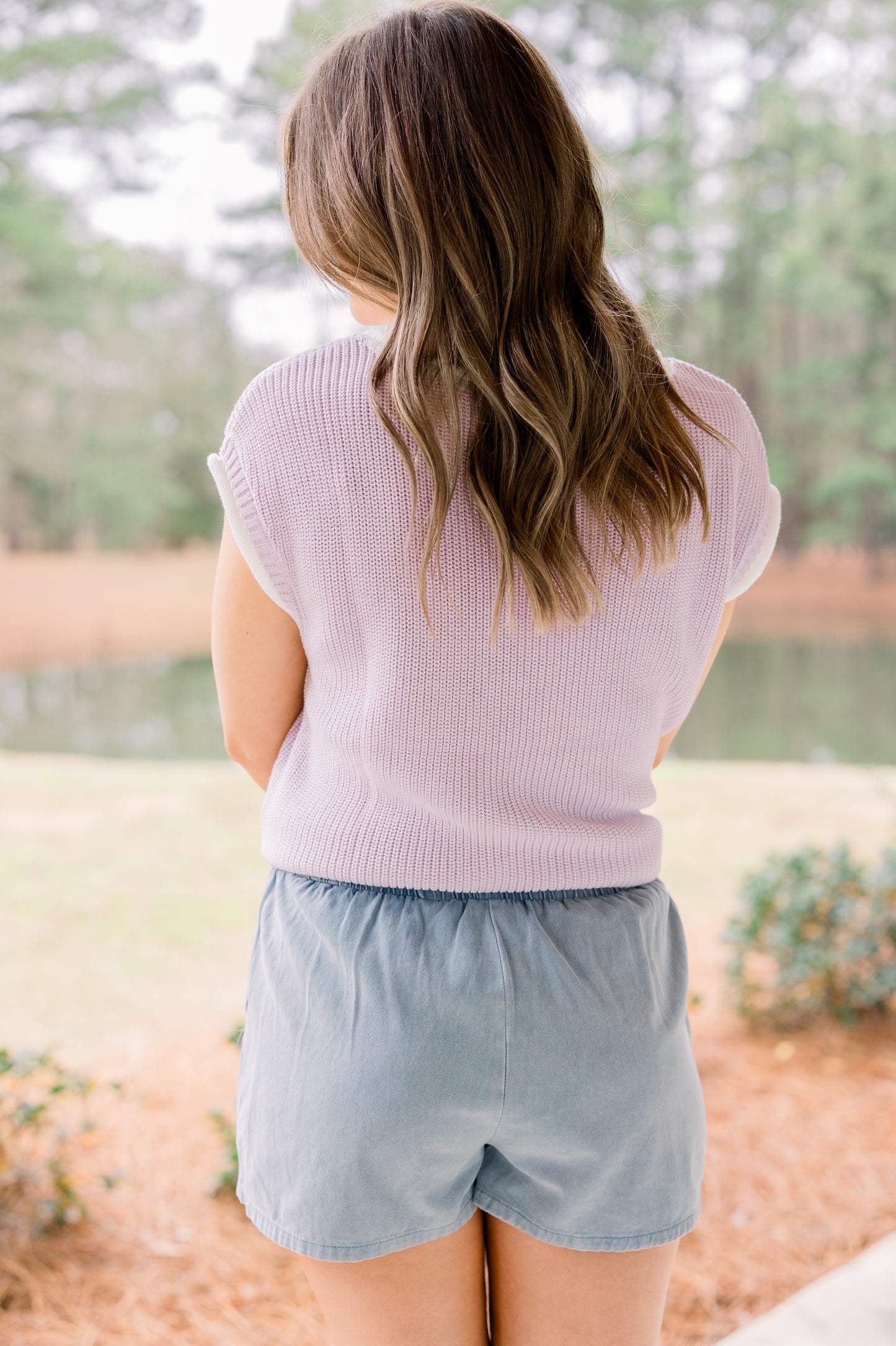 Casual Mini Skort with Elastic Waistband