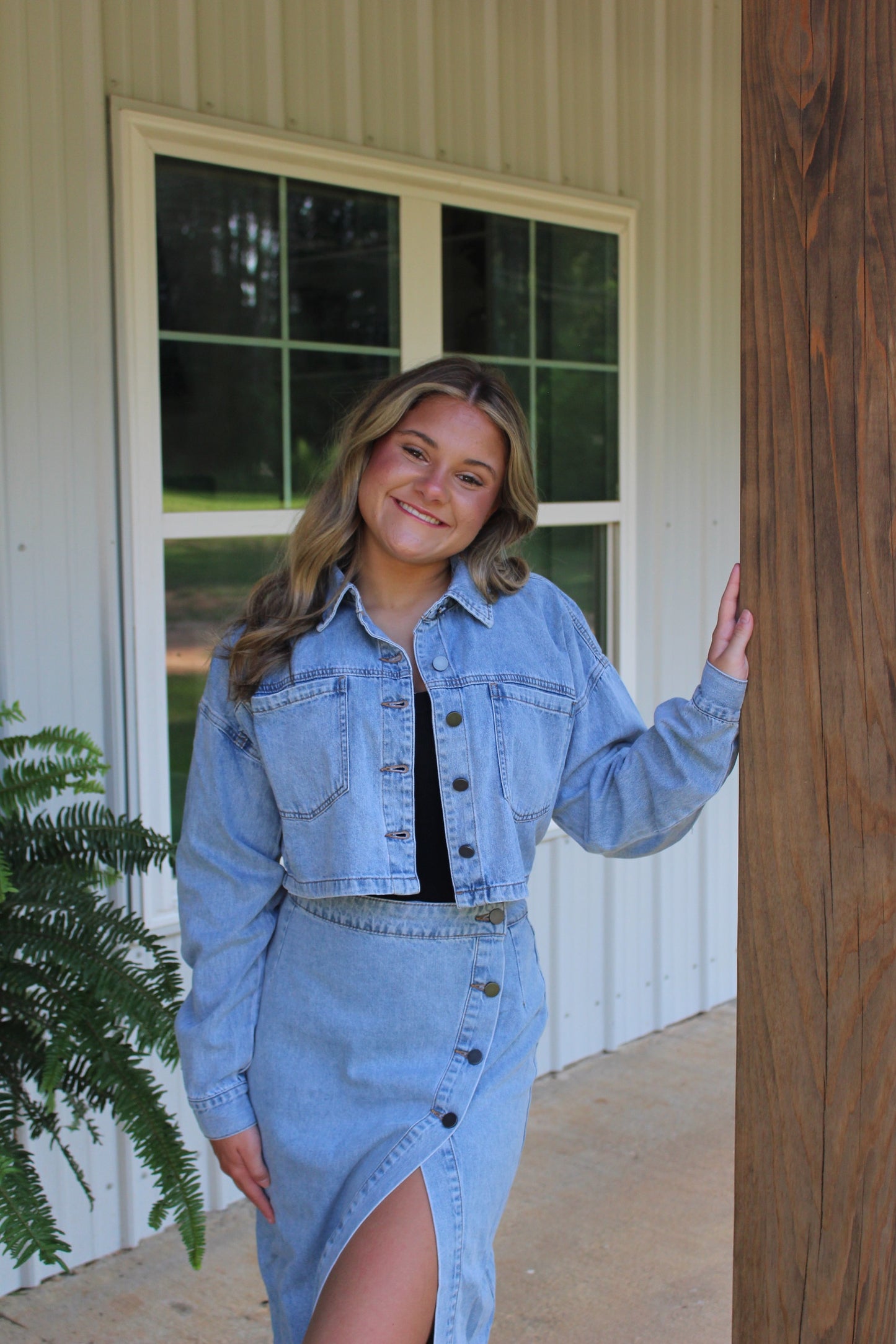 Cropped Denim Jacket