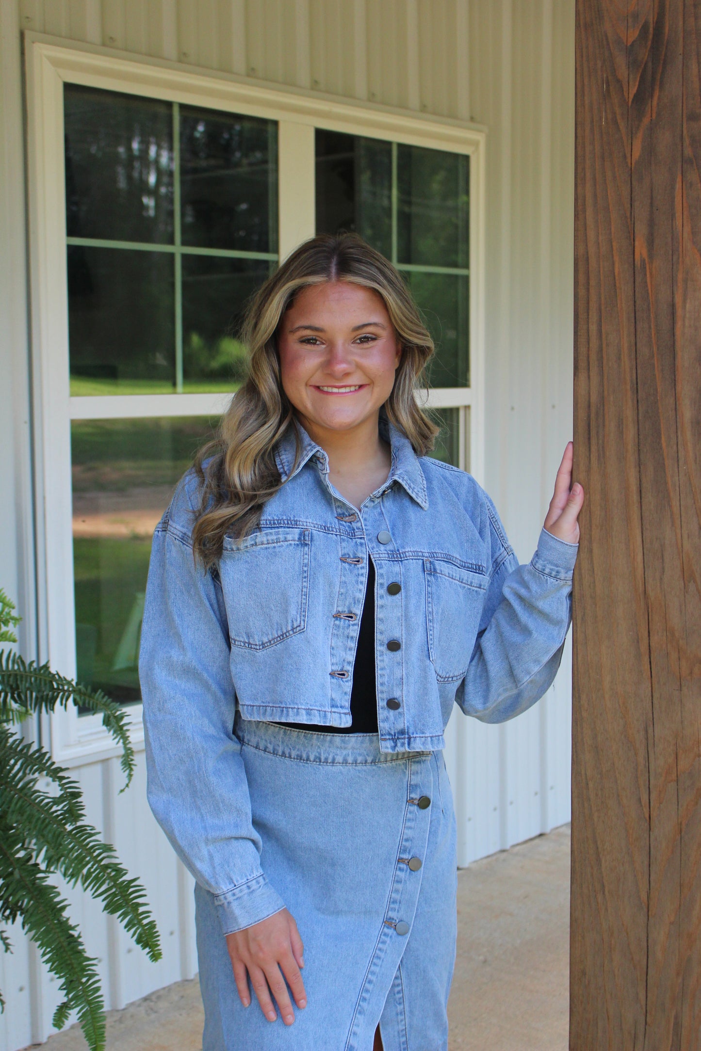 Cropped Denim Jacket