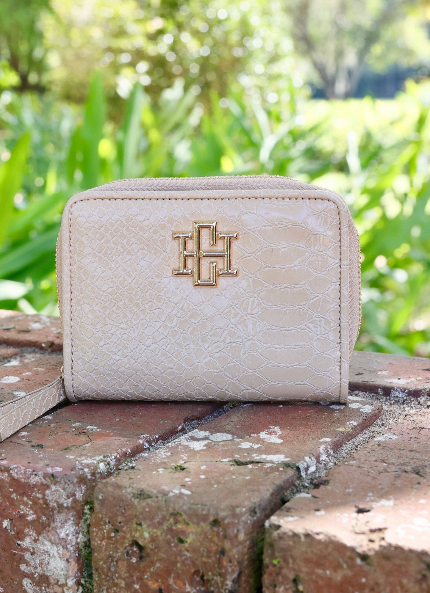 Nadine Zippered Wallet TAN