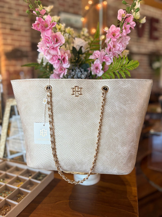 Quentin Tote Shimmer Champagne: Default