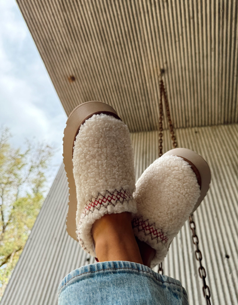 Sherpa Platform Slippers