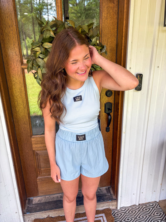 LULU MAC Shorts (Light Blue)