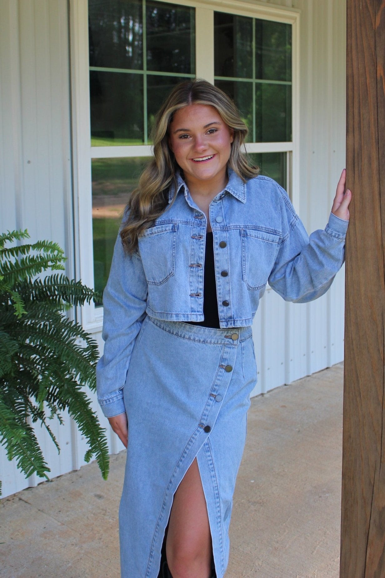 Cropped Denim Jacket