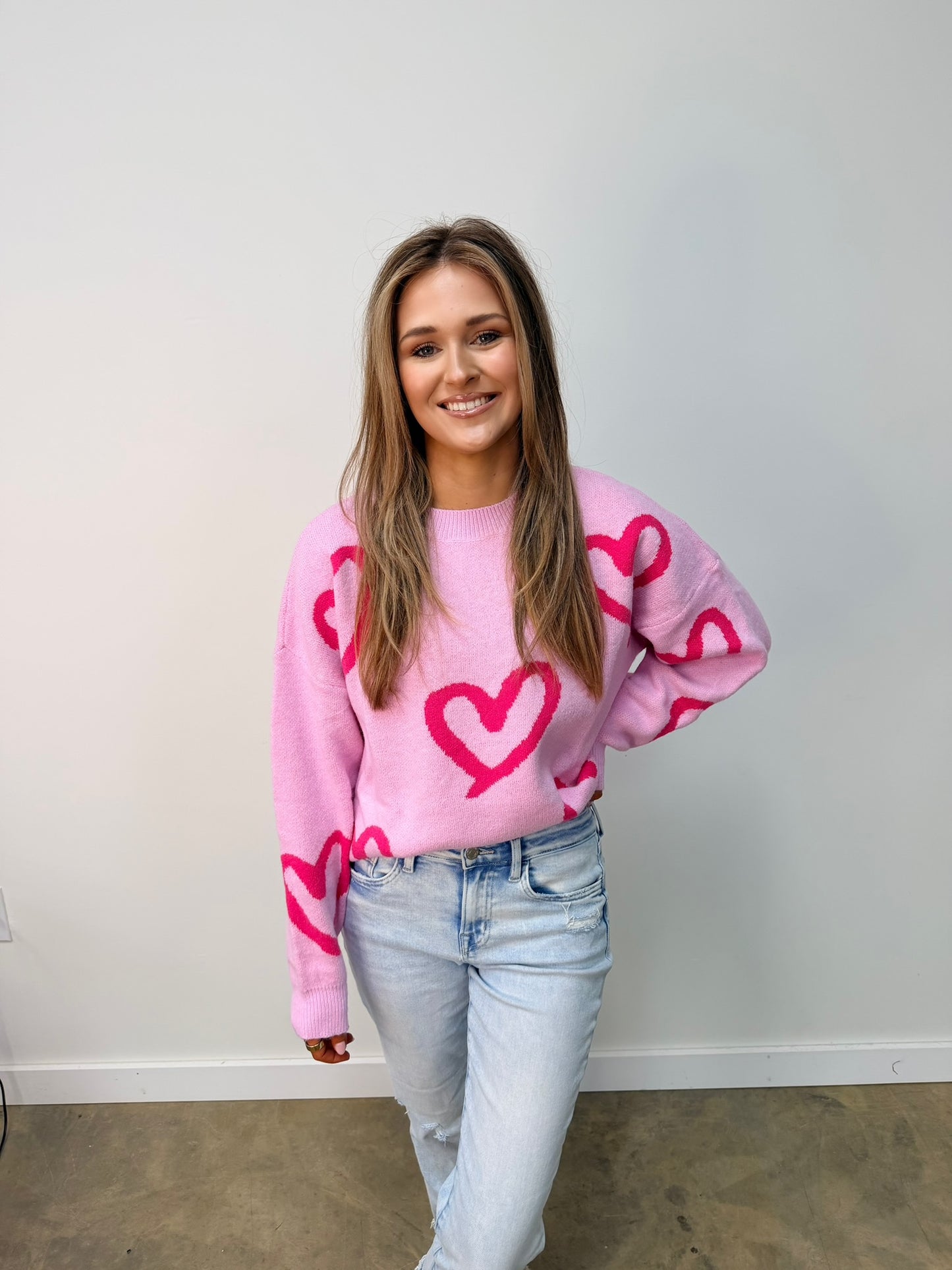 All Hearts Oversized Sweater