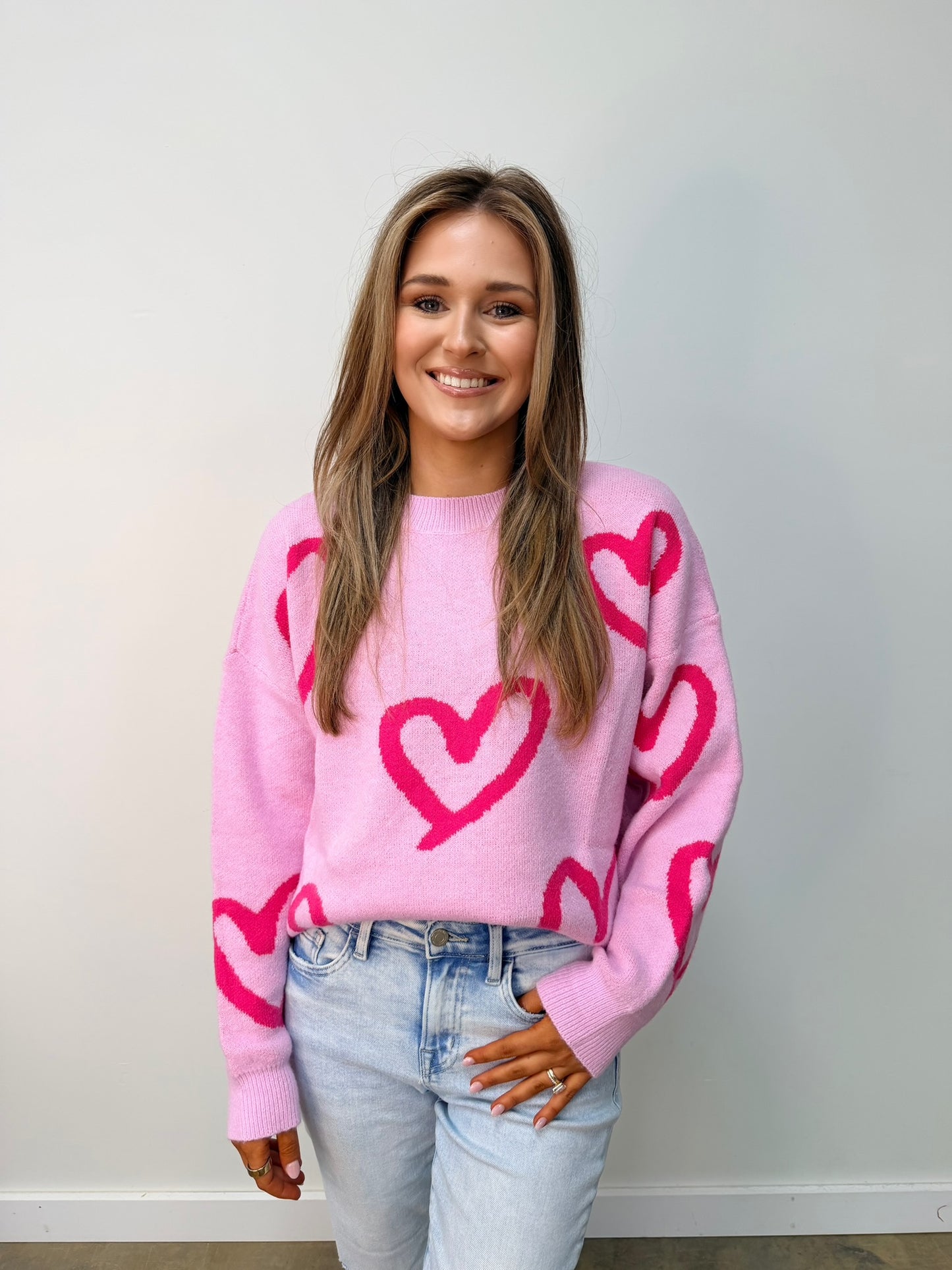 All Hearts Oversized Sweater