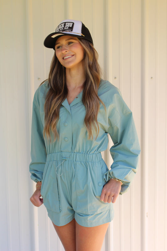 Addyson Romper (Sea Green)