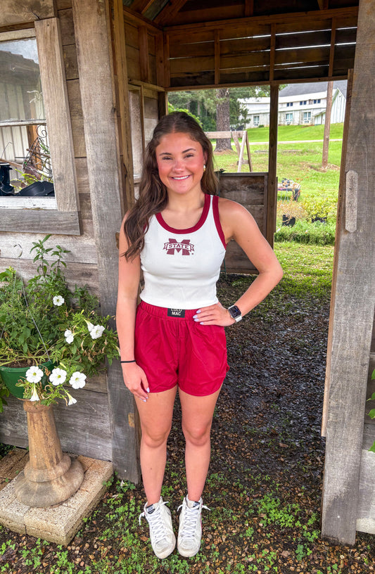 LULU MAC Maroon Shorts