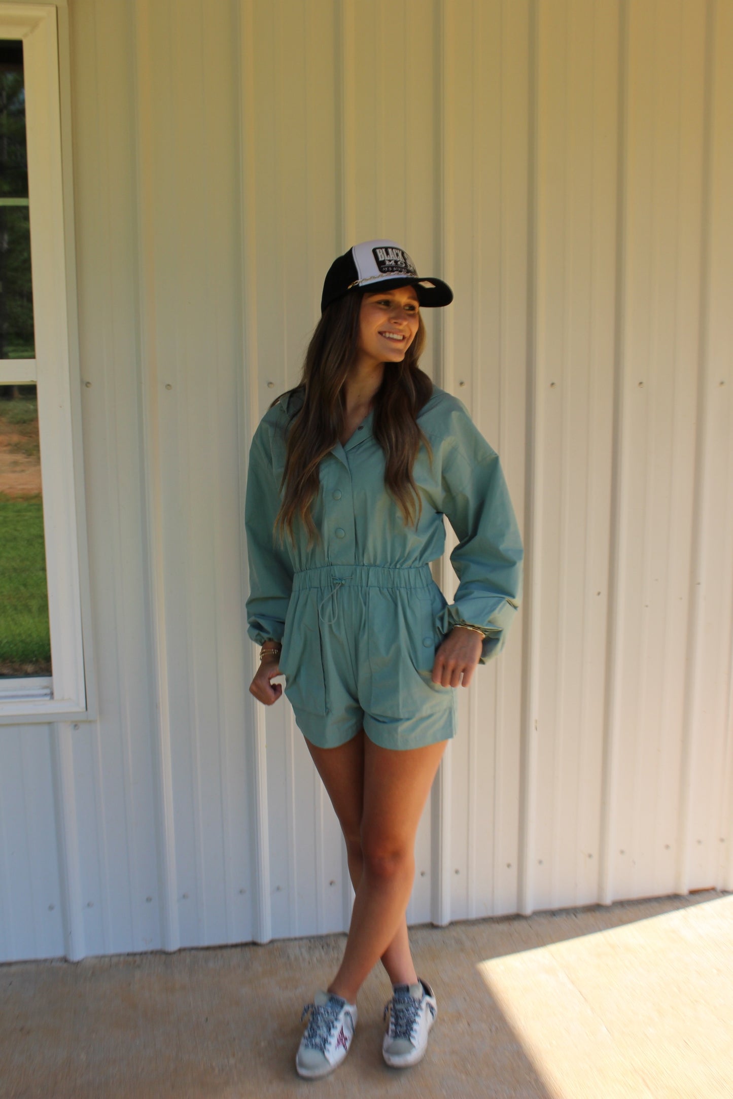 Addyson Romper (Sea Green)