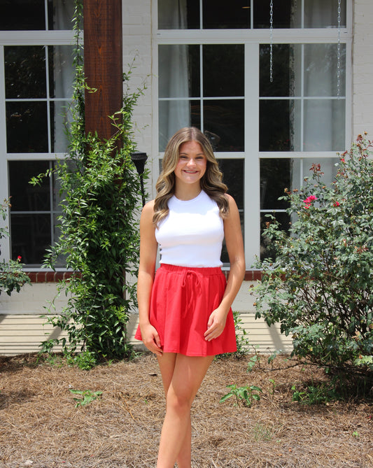 Camryn Skort (Red)