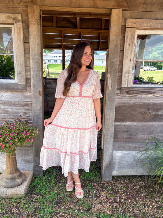 Mally Tiered Floral Maxi Dress