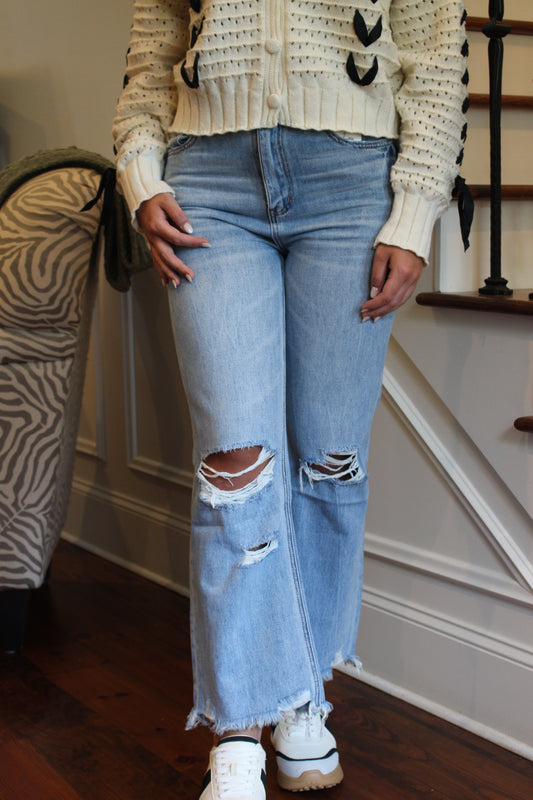 Denim Crystal Jeans