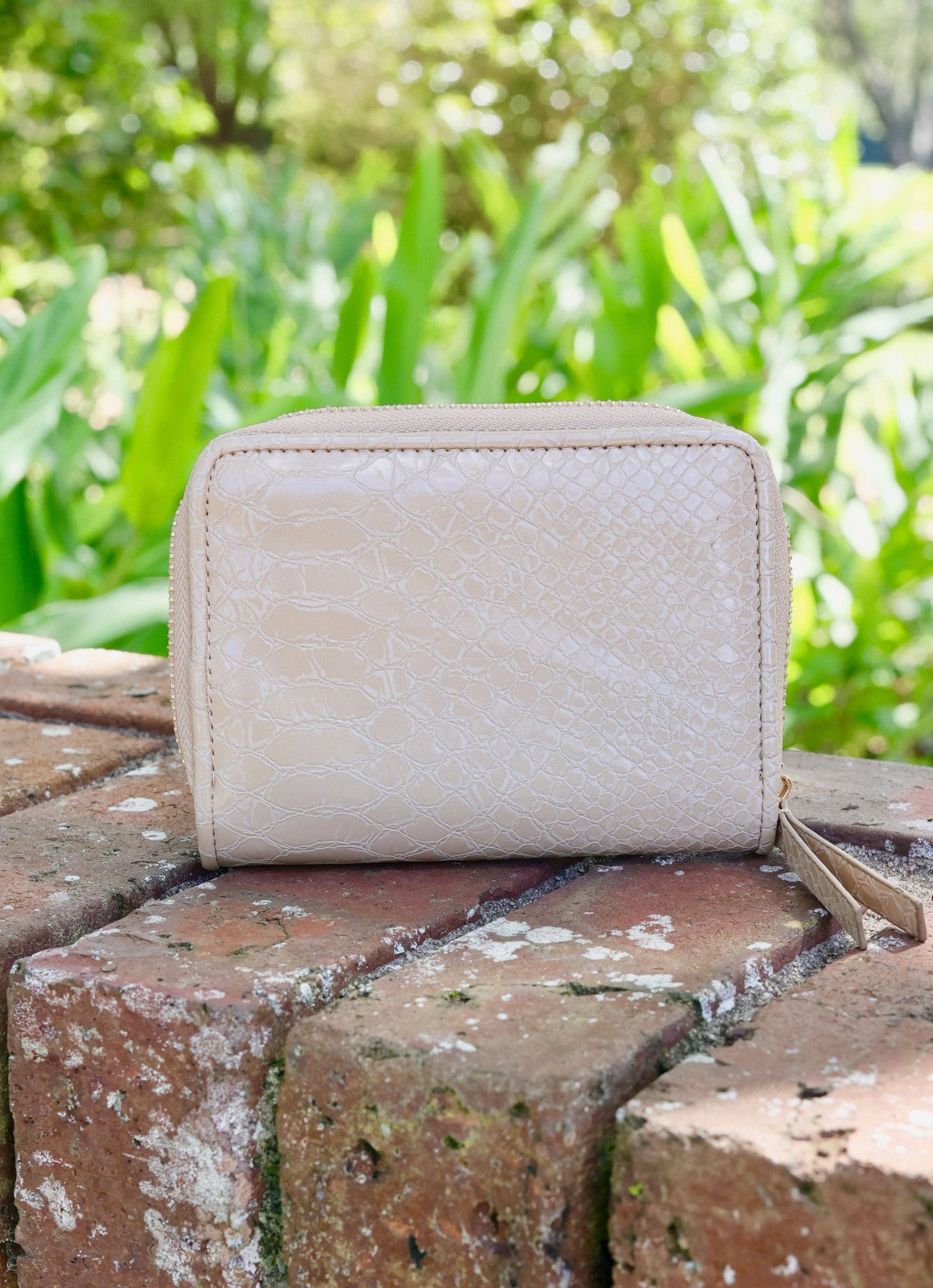 Nadine Zippered Wallet TAN