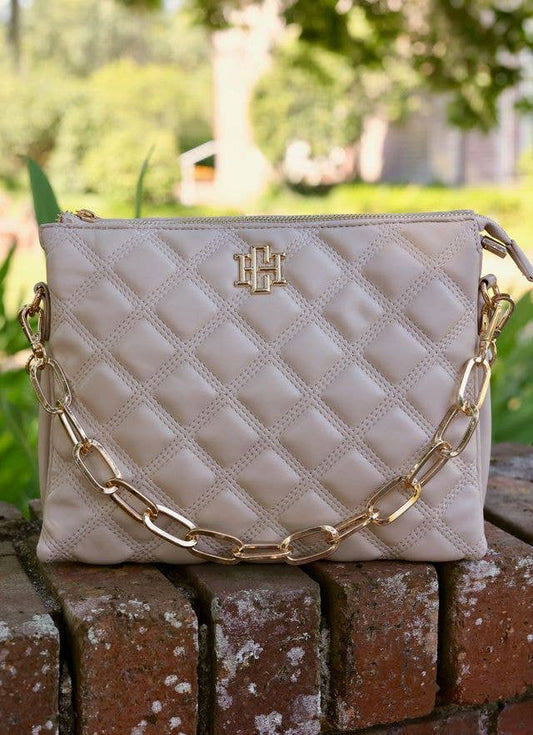 Ariana Crossbody NUDE QUILTED