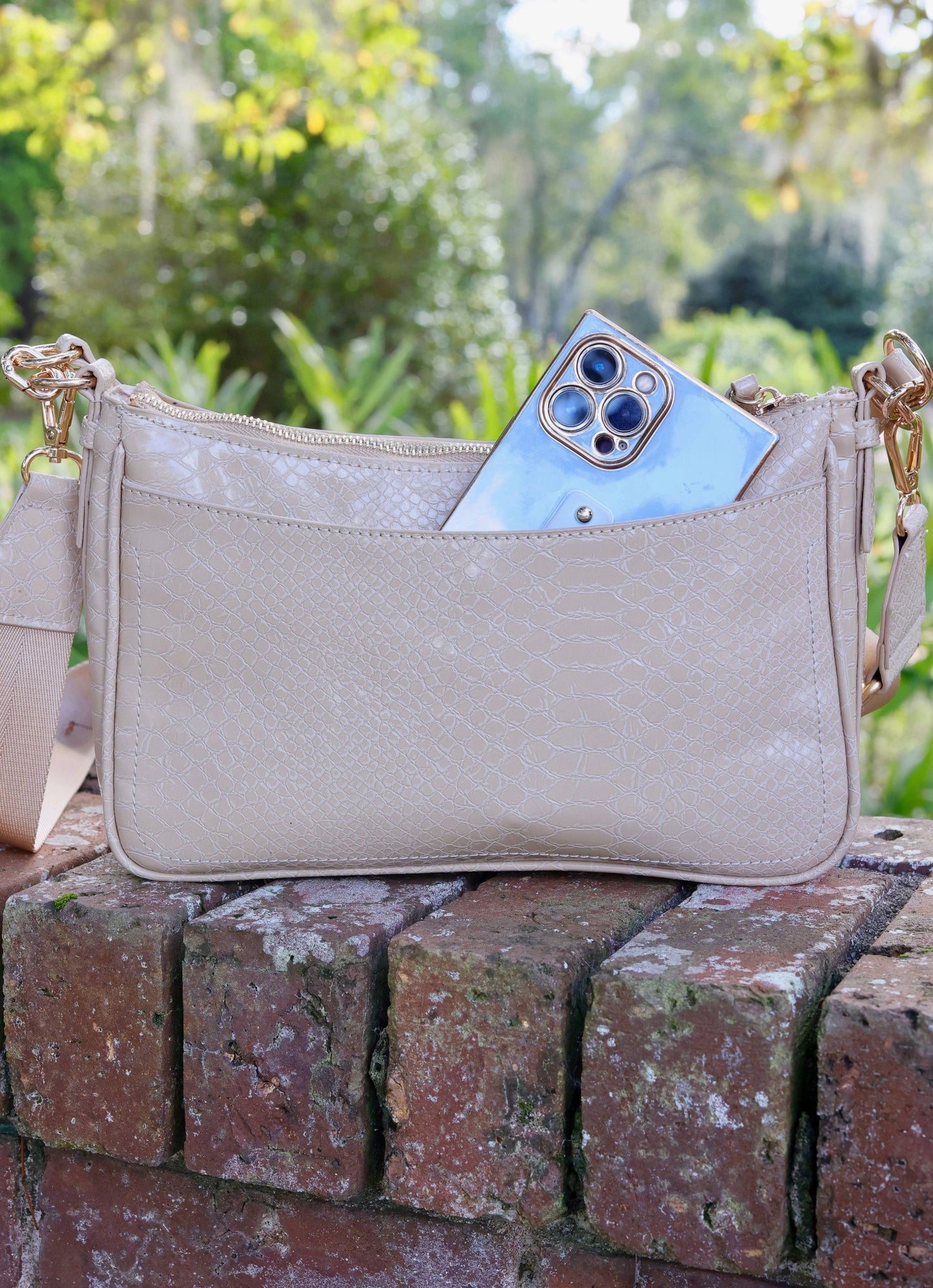 Paxton Crossbody with Pockets TAN