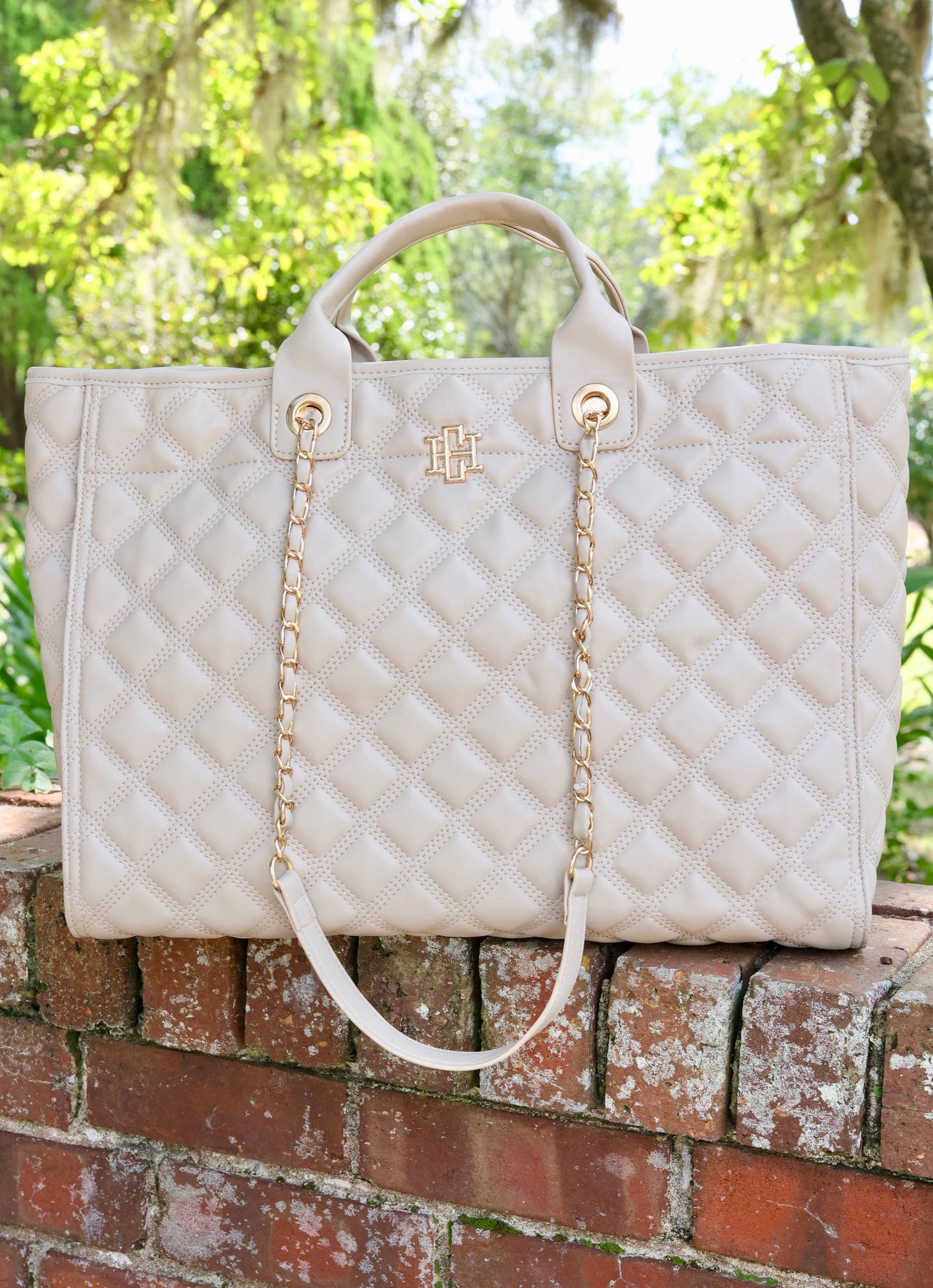 Melissa Tote Bag NUDE QUILTED