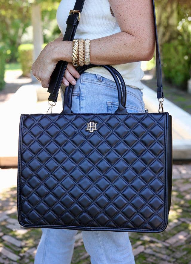 Niall Tote BLACK QUILTED